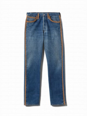 Miumiu Women's Navy Denim Jeans Blue