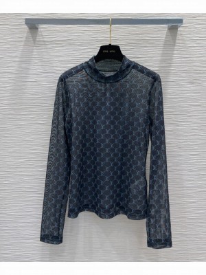 Louis Vuitton Women's Mesh Bottoming Shirt Black