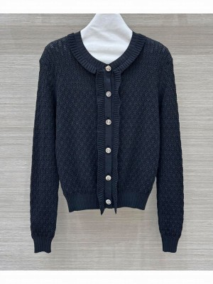 Chanel Women's Knitted Cardigan Black