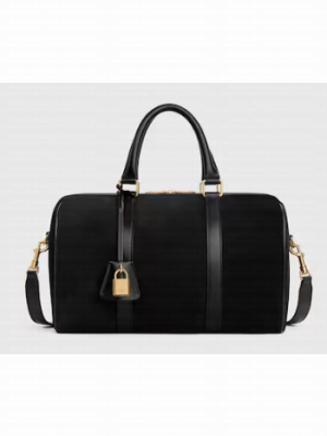 Celine BOSTON IN SUEDE CALFSKIN 119573 black