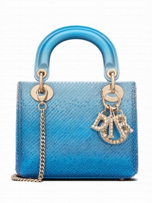 Christian Dior Mini Lady Dior Bag Blue