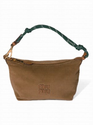 Miu Miu Corduroy Pouch 5NE841 Apricot