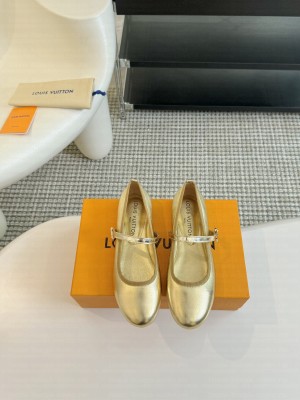 Louis Vuitton Romy Flat Ballerina Gold