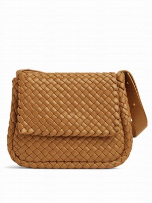 Bottega Veneta Cobble Shoulder Bag 709418 Coffee
