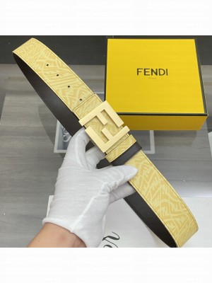 Fendi 38mm Eversible Belt FF buckle with stud closure 2021 Collection 019