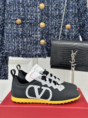 Valentino Garavani Chromathon sneaker in perforated nappa Black 2025