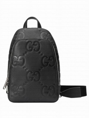 Gucci Jumbo GG Crossbody Bag 766937 Black