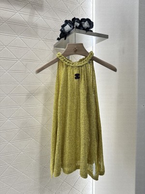 Chanel Knitted Top Yellow