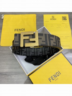 Fendi 38mm Eversible Belt FF buckle with stud closure 2021 Collection