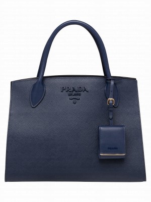 Prada Monochrome Bag 1BA155 Dark Blue