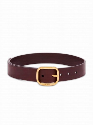 Loewe Rounded Soft Belt In Classic Calfskin Mauve