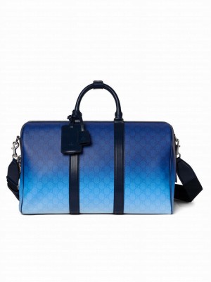 Gucci Chroma Medium Duffle Bag 835688 Blue
