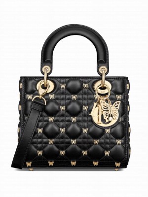 Christian Dior Small Lady Dior Bag Black