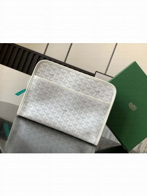 Goyard Jouvence GM Toiletry Bag White