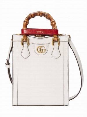 Gucci Diana Mini Tote Bag 739079 Cream