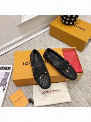 LOUIS VUITTON 1A3V37 GLORIA FLAT LOAFER Patent Monogram canvas 2021 Collcetion Black