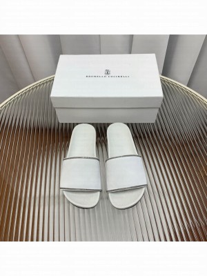 Brunello Cucinelli with the iconic embellishment Flat Slide 07