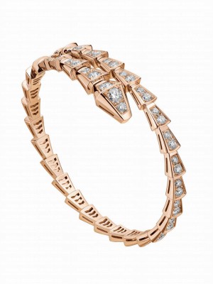 Bvlgari Serpenti One-Coil Thin Bracelet 858084 Red