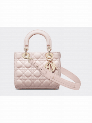 SMALL LADY DIOR MY ABCDIOR BAG Cannage Lambskin M0538ONG Powder Pink