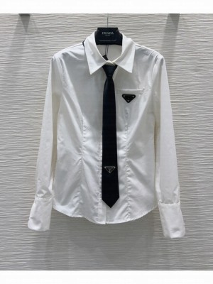Prada Women's Cotton Shirt White