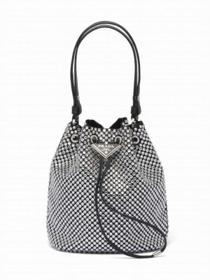 Prada Satin Mini-bag With Crystals 1BE067