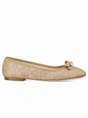 Christian Dior Women's Ballet Flat Cream