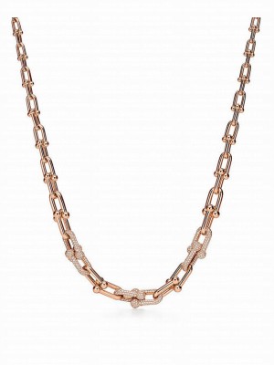 Tiffany Women's Graduated Link Necklace Red