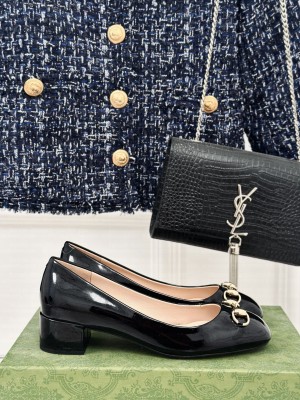Gucci Horsebit 35mm Ballet Flats Black