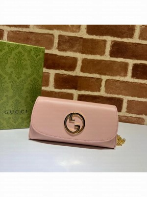 GUCCI BLONDIE WALLET ON CHAIN 725215 pink