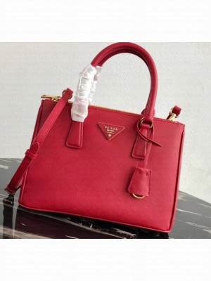 Prada Galleria Small Saffiano Leather Bag 1BA863 Red
