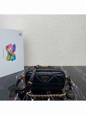 Prada Small nappa leather bag 1HH097 black