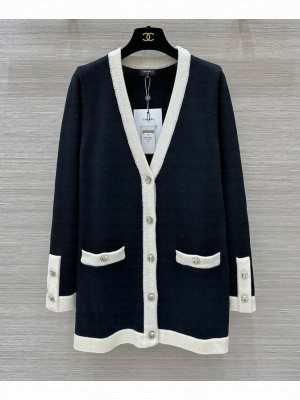 Chanel Women's Knitted Cardigan Black