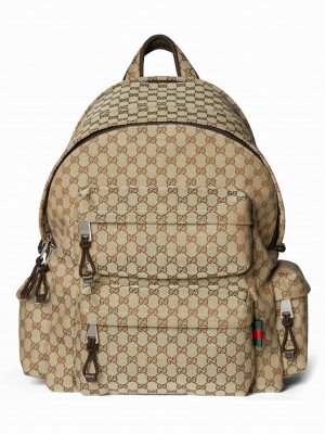 Gucci Large Backpack With Gucci Logo 800182 Apricot