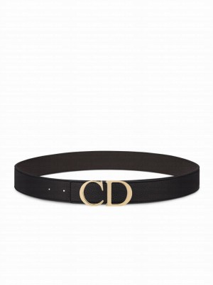 Christian Dior Reversible Belt Strap Black