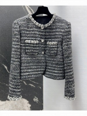 Chanel Women's Tweed Jacket Black
