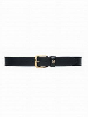 Gucci Belt With Interlocking G Detail Black