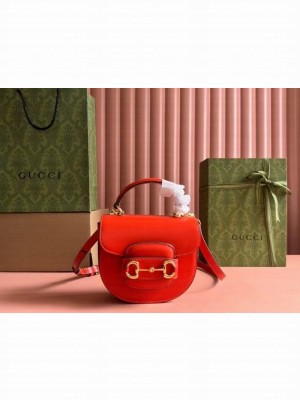 GUCCI HORSEBIT 1955 MINI TOP HANDLE BAG 781387 Orange