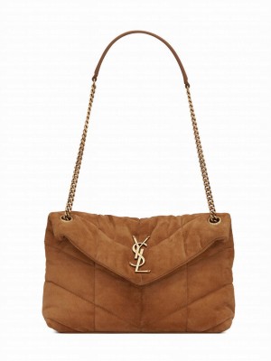 Saint Laurent Puffer Small Bag 577476 Coffee