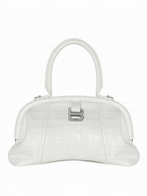 Balenciaga Editor Small Bag Crocodile Embossed