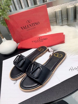 VALENTINO VLOGO SIGNATURE SLIDE SANDALS BLACK 2021 08