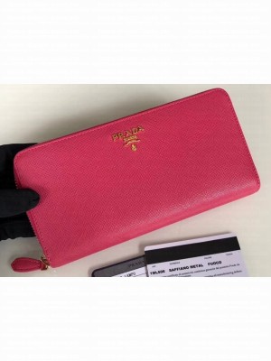 Prada Leather Zip Around Wallet 1ML506 07