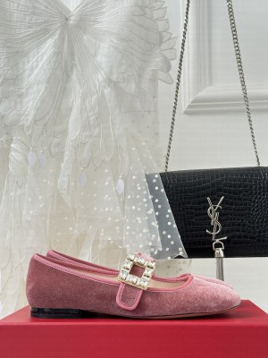 Roger Vivier Rhinestone Buckle Babies flat 06