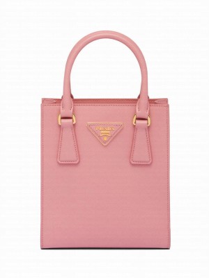 Prada Saffiano Leather Handbag 1BA358 Pink