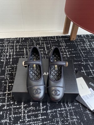 Chanel Lambskin Mary Janes 5cm Pumps Black 2025 G46379 