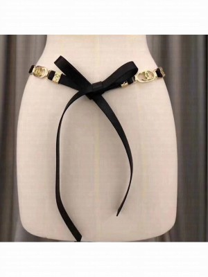 Chanel Lambskin Bow Belt AA7405 Black  2021 Collection
