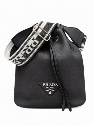 Prada Leather Bucket Bag 1BE060