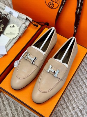 Hermes Women's Paris Loafer Beige