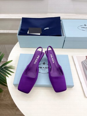 Prada Satin Slingbacks Sandals 05