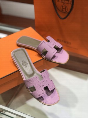 Hermes Oran Flat slippers in epsom leather 02 2021 Collection
