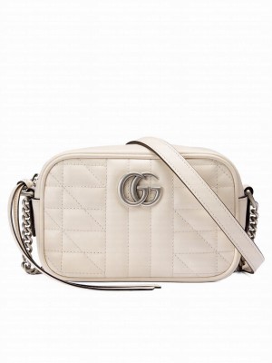 Gucci GG Marmont Mini Shoulder Bag 634936 Cream